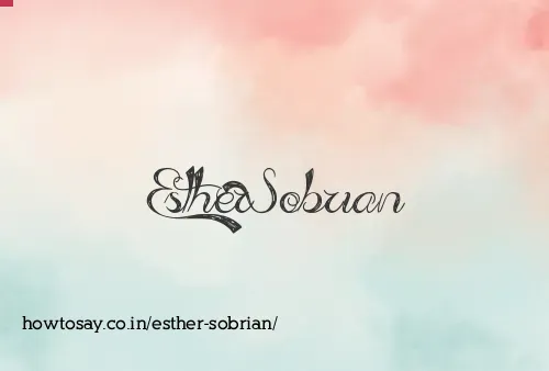 Esther Sobrian