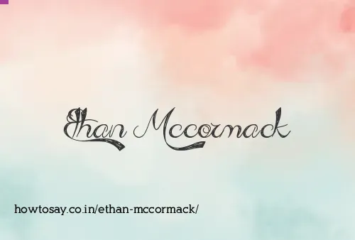 Ethan Mccormack