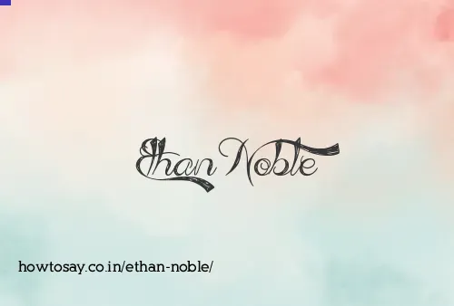 Ethan Noble