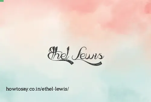 Ethel Lewis