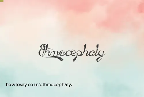 Ethmocephaly