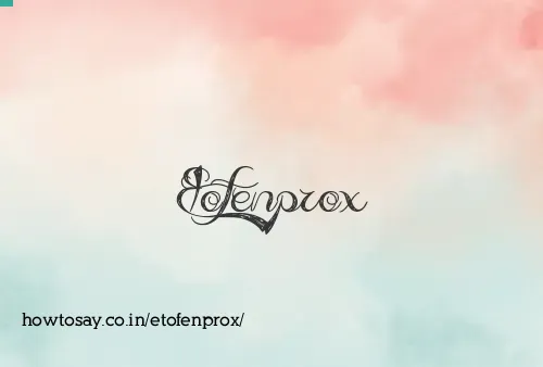 Etofenprox