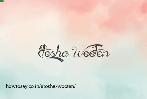 Etosha Wooten