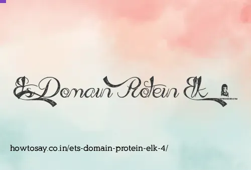 Ets Domain Protein Elk 4