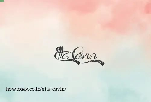 Etta Cavin