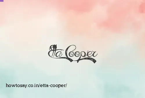 Etta Cooper