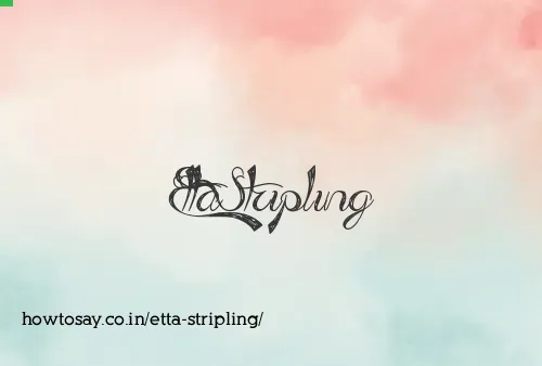 Etta Stripling