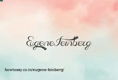 Eugene Feinberg