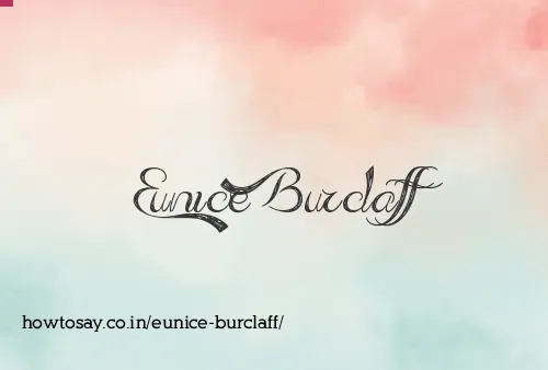 Eunice Burclaff