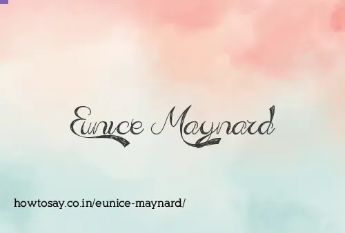 Eunice Maynard