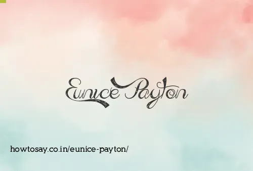 Eunice Payton
