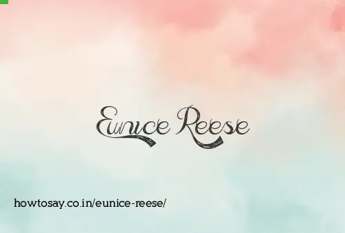 Eunice Reese