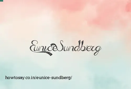 Eunice Sundberg