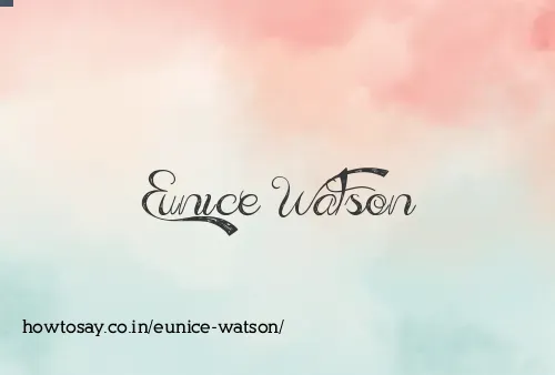 Eunice Watson