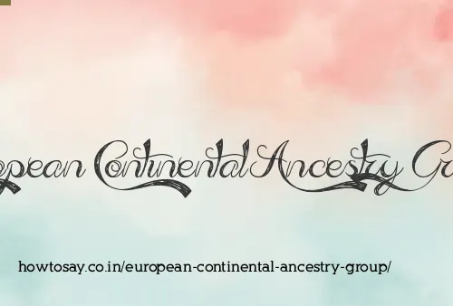 European Continental Ancestry Group