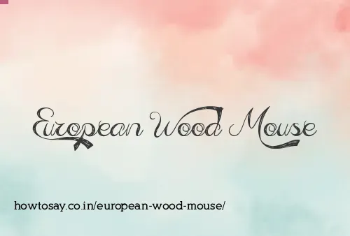 European Wood Mouse