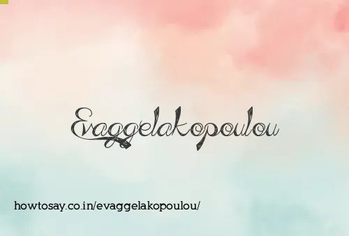 Evaggelakopoulou