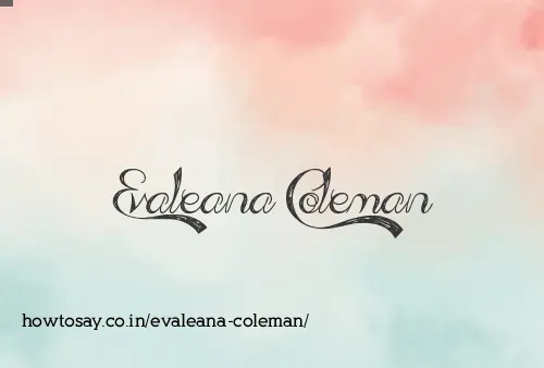 Evaleana Coleman