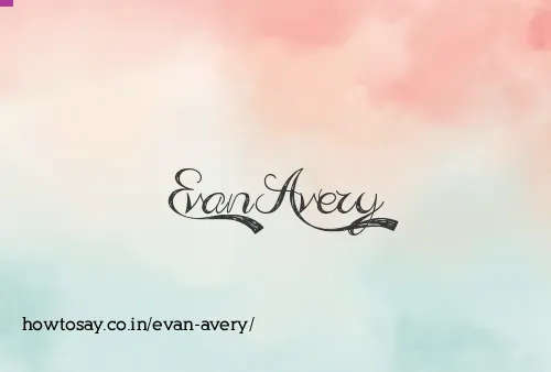 Evan Avery