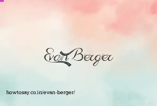 Evan Berger