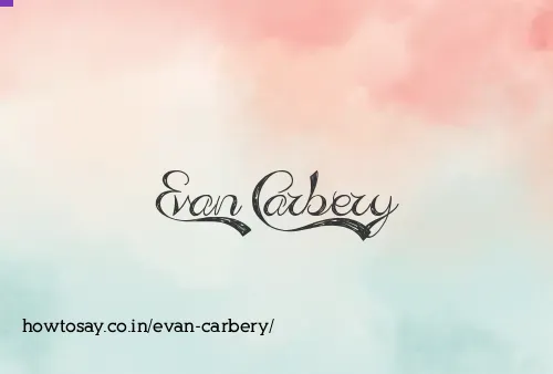 Evan Carbery