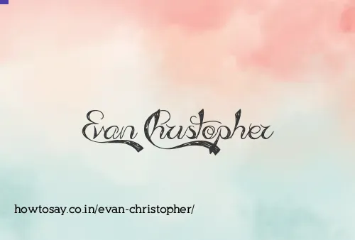 Evan Christopher