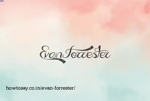 Evan Forrester