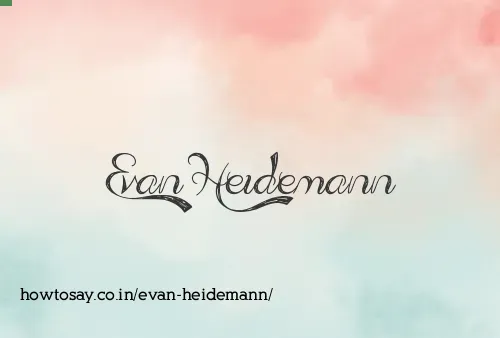 Evan Heidemann