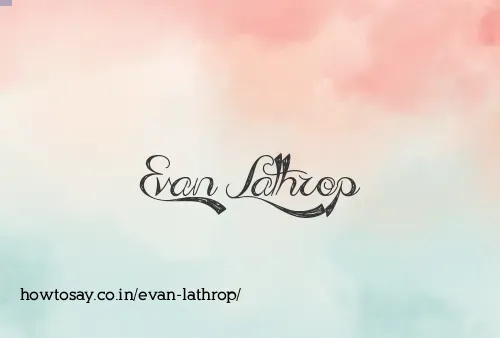 Evan Lathrop