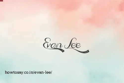 Evan Lee