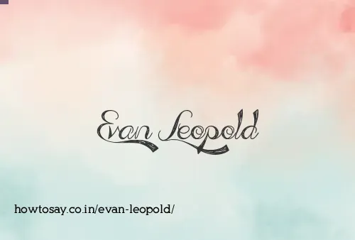 Evan Leopold