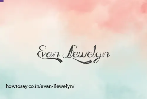Evan Llewelyn