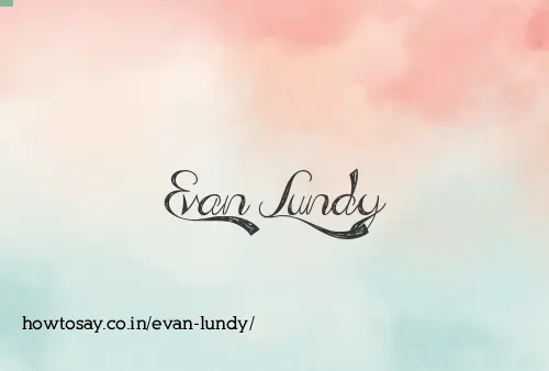 Evan Lundy