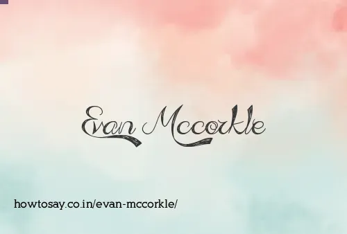 Evan Mccorkle