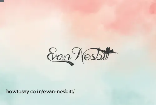 Evan Nesbitt