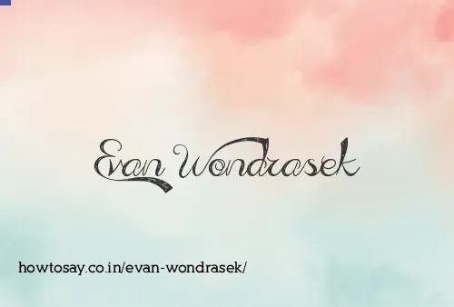 Evan Wondrasek