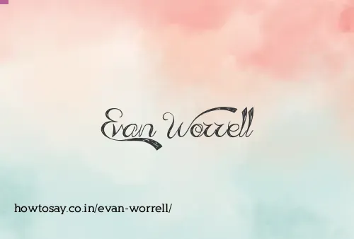 Evan Worrell