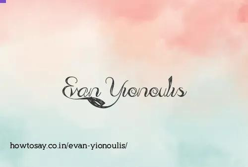 Evan Yionoulis