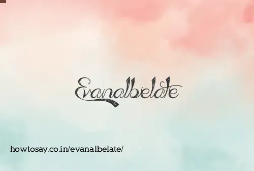 Evanalbelate