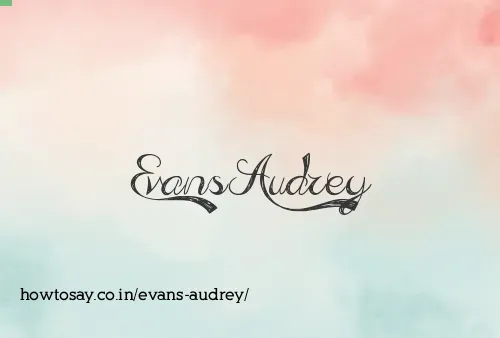 Evans Audrey