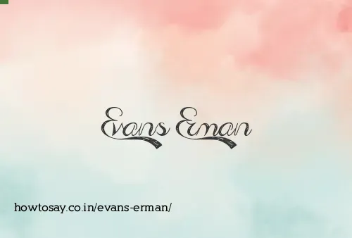 Evans Erman