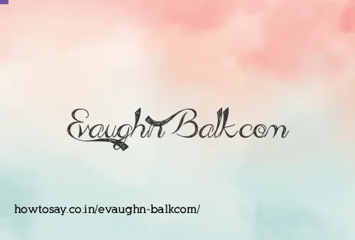 Evaughn Balkcom