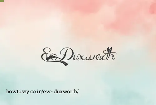 Eve Duxworth