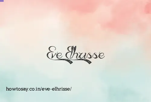 Eve Elhrisse