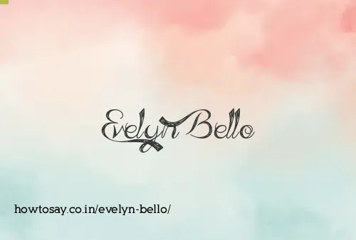 Evelyn Bello