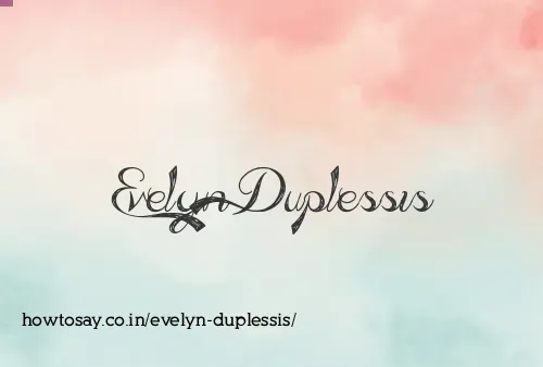 Evelyn Duplessis