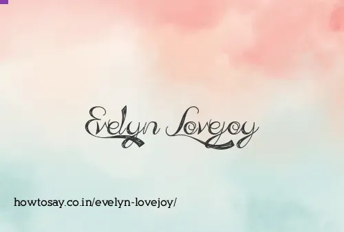 Evelyn Lovejoy