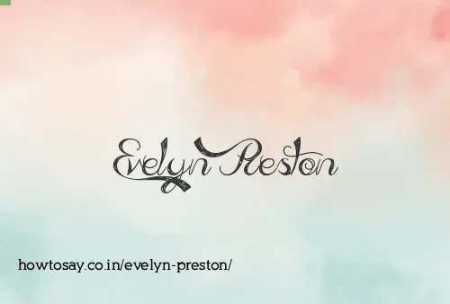 Evelyn Preston