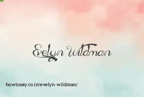 Evelyn Wildman
