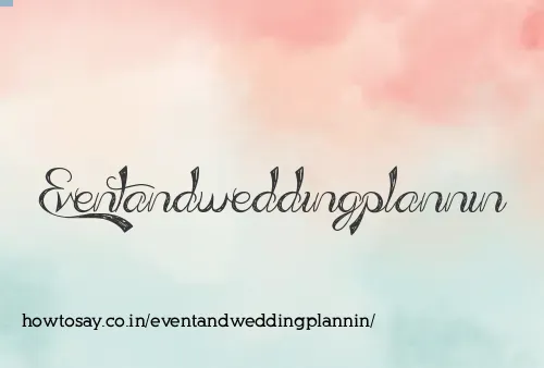 Eventandweddingplannin